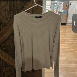 Sanctuary Women's Beige Long Sleeve Top